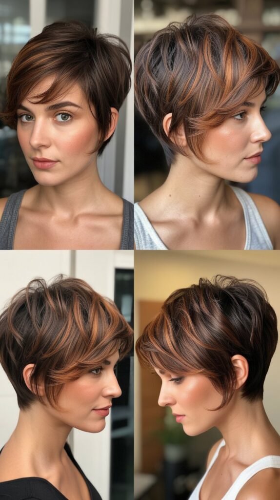 27. Choppy Pixie With Dimensional Color