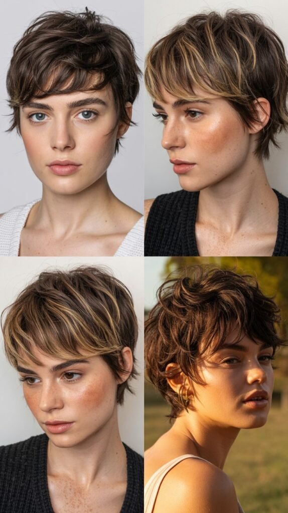 28. Shaggy Pixie with Textured Fringe