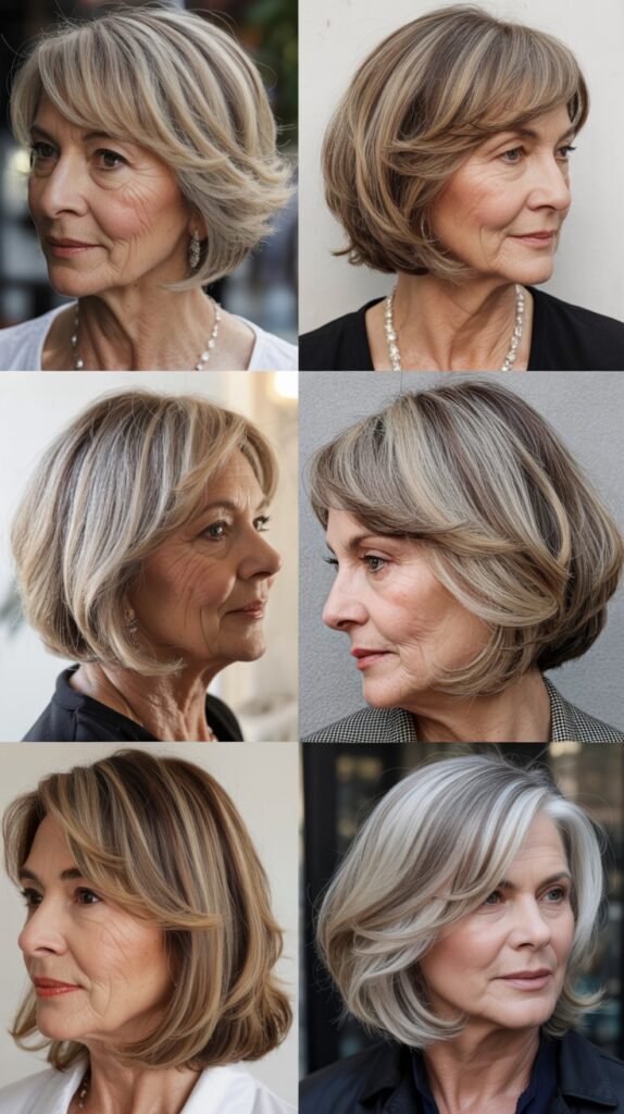 Chin-Length Bob with Highlights