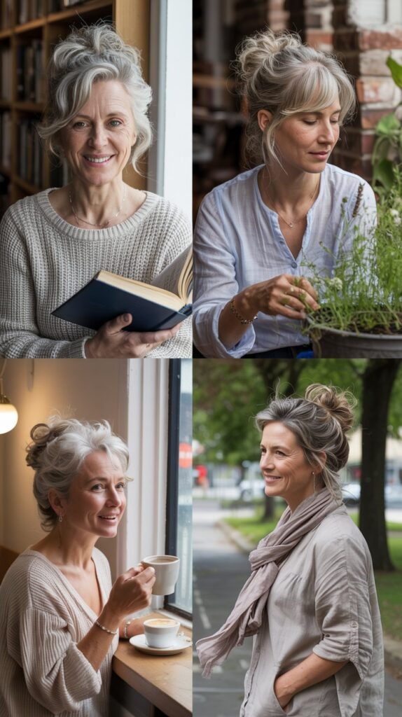 32. Messy Bun with Texture