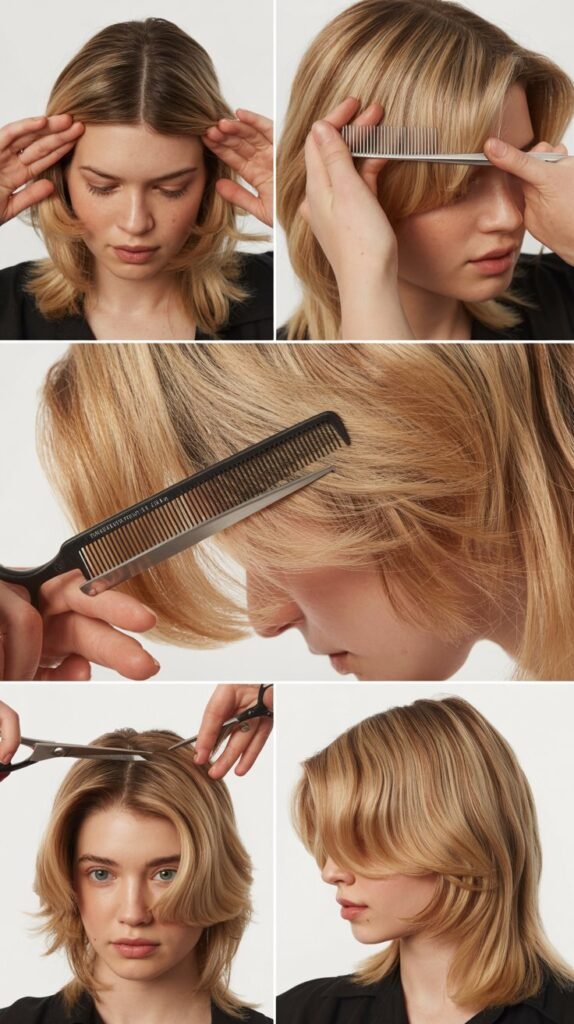 6. Creating Face-Framing Layers Around Your Face