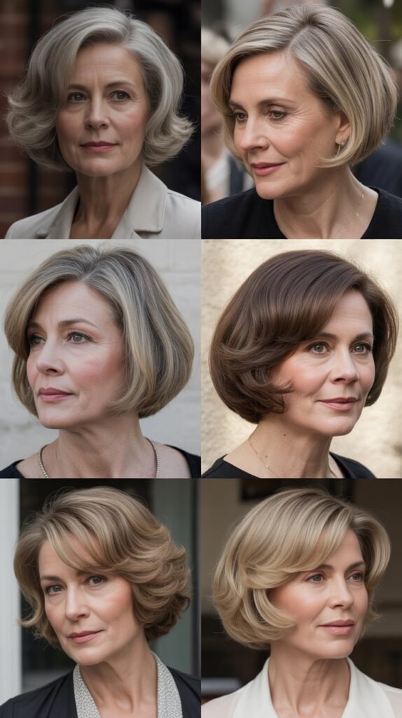  Elegant Chin-Length Bob with Soft Volume