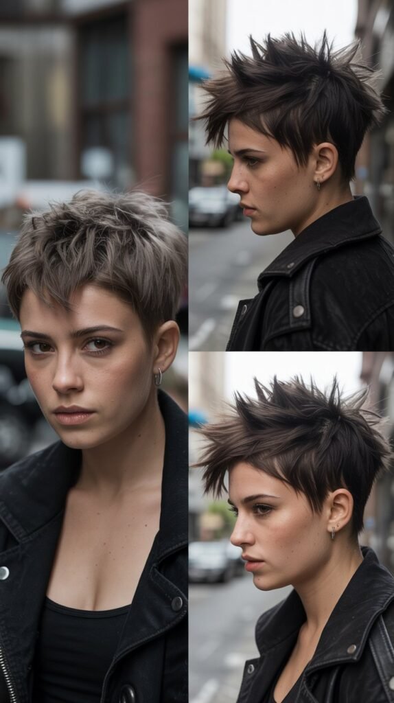 27. Punk-Inspired Spiked Shaggy Pixie