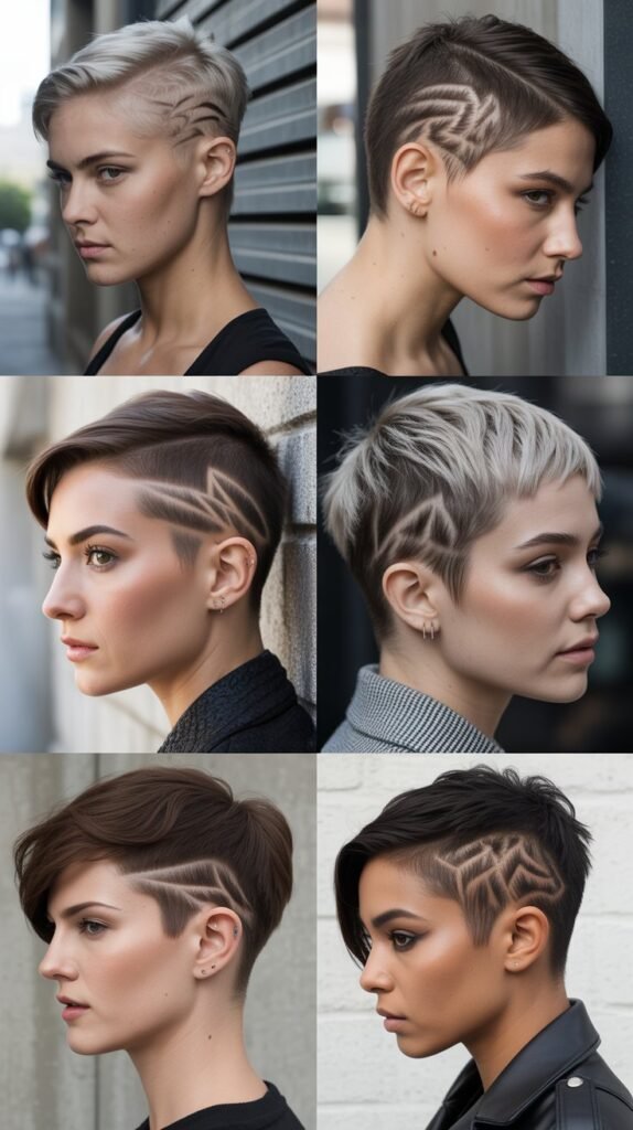 3. Undercut Pixie with Shaved Sides