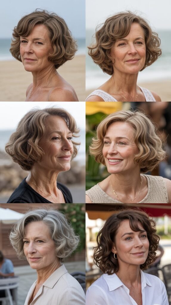 Wavy Chin-Length Bob