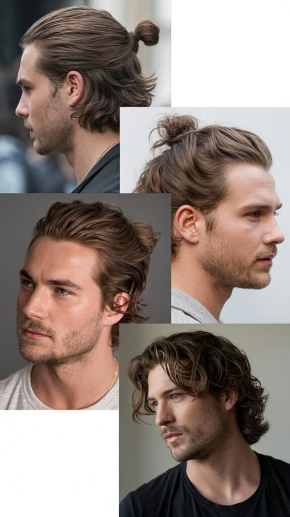  Chin-Length with Half-Up Style