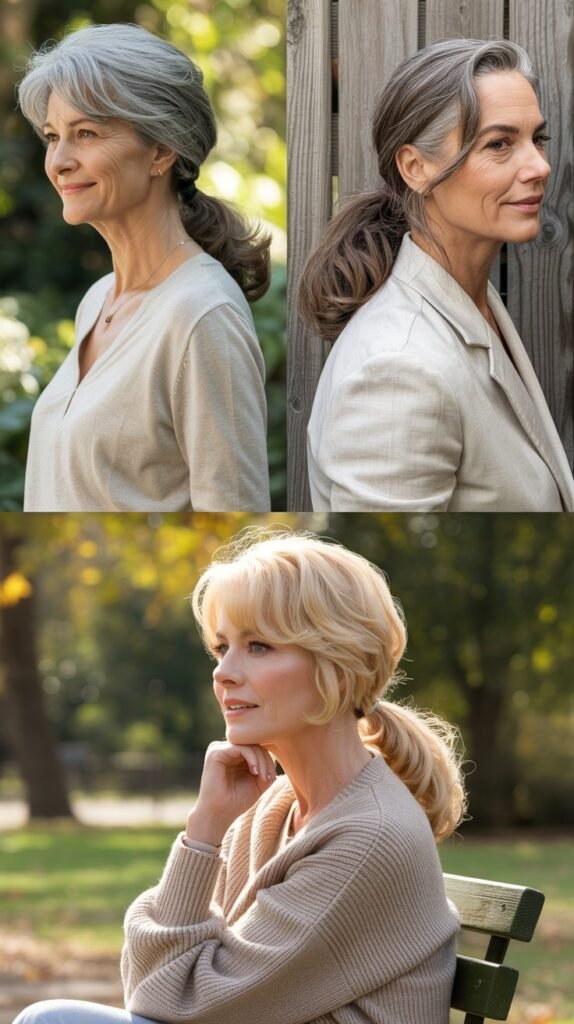 29. Loose Low Ponytail