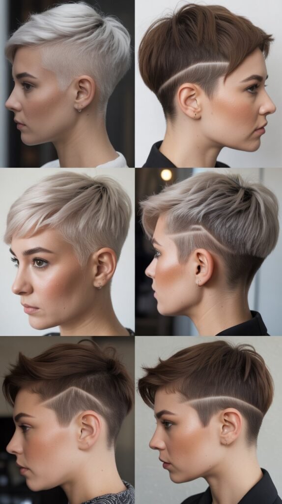 22. Pixie with Temple Undercuts