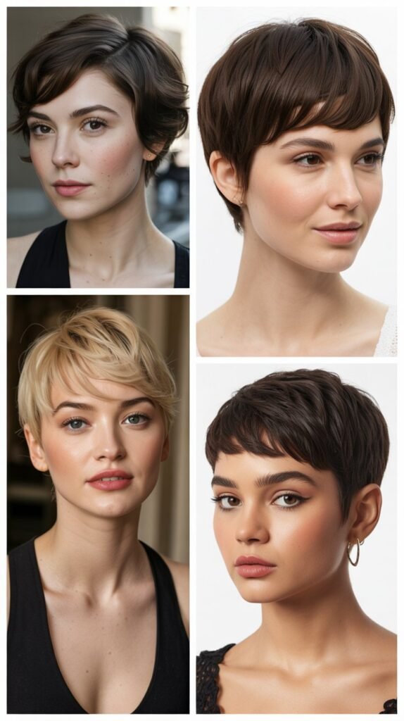 1. Classic Pixie Cut with Textured Layers