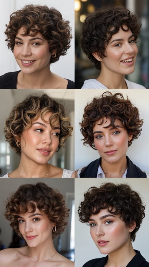 6. Curly Pixie Cut