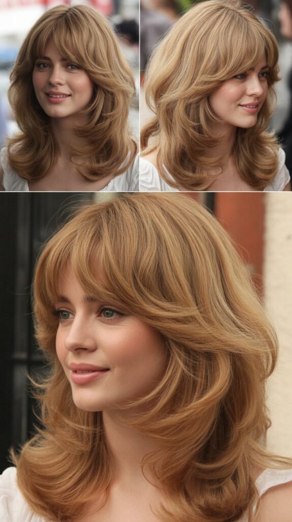 Bardot Bangs with Flowing Layers