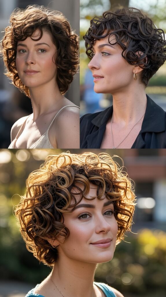 5. Curly Shaggy Pixie