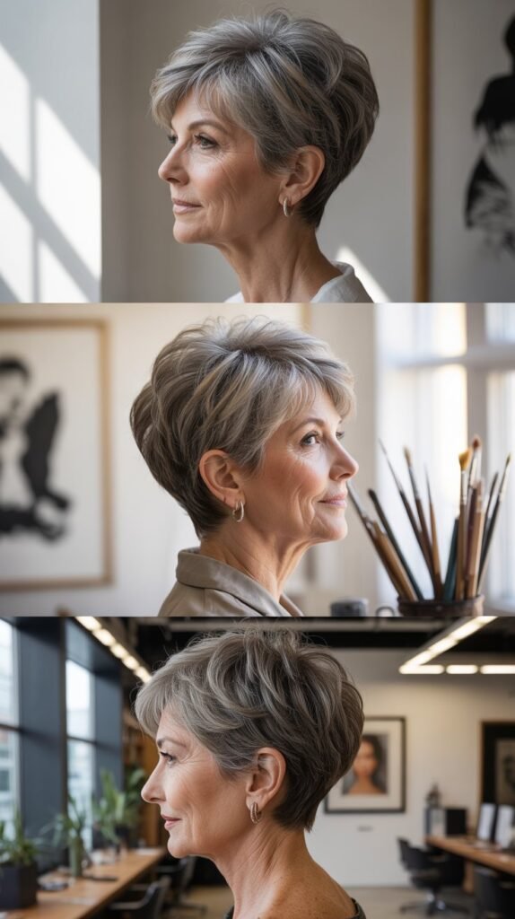 41. The Layered Pixie with Elongated Nape