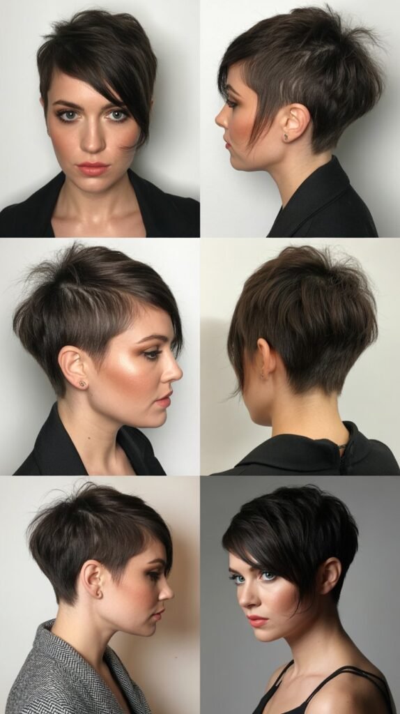 2. Edgy Asymmetrical Choppy Pixie