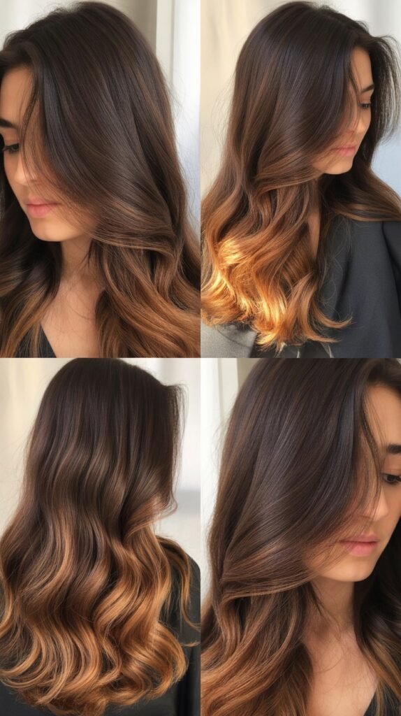 Hazelnut to Honey Gradient Balayage