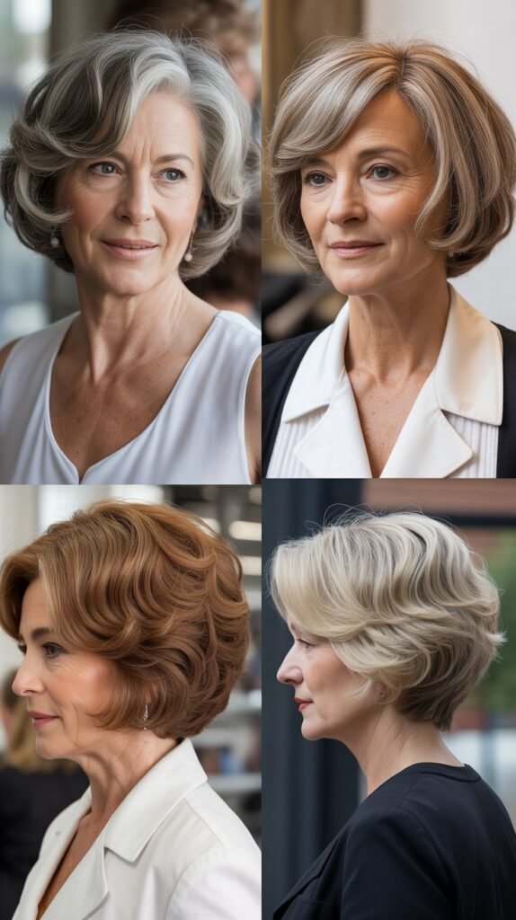 Stacked Bob with Volume at the Crown