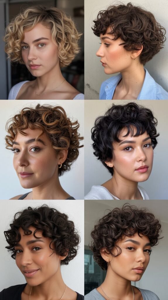 5. Curly Pixie Cut