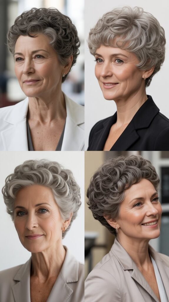 Structured Curly Pixie