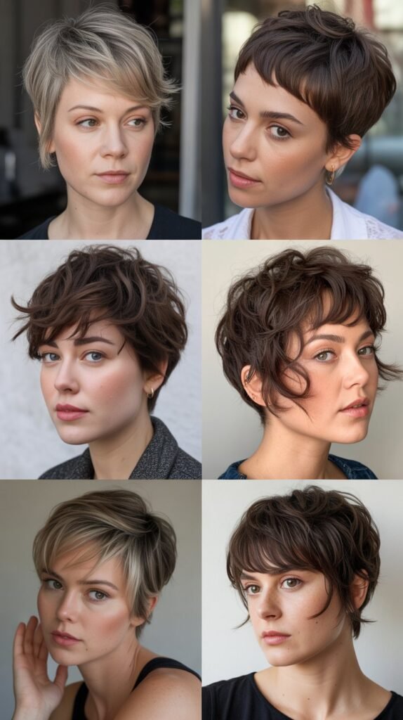 2. Textured Choppy Pixie