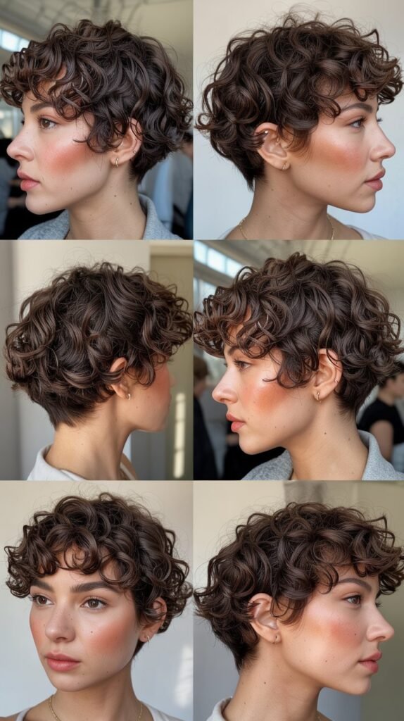 16. Curly Pixie Crop