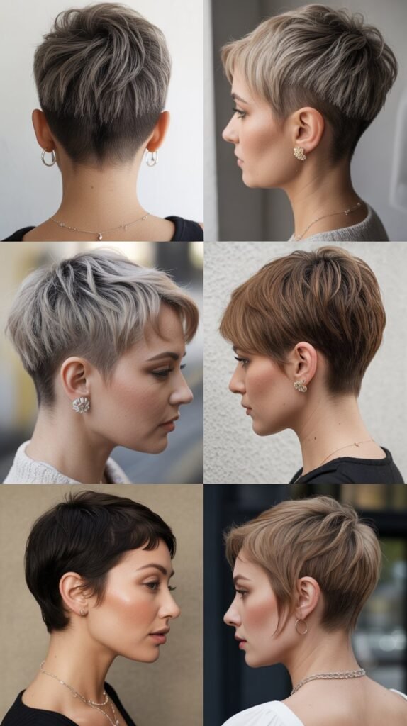 26. Choppy Pixie With Exposed Nape