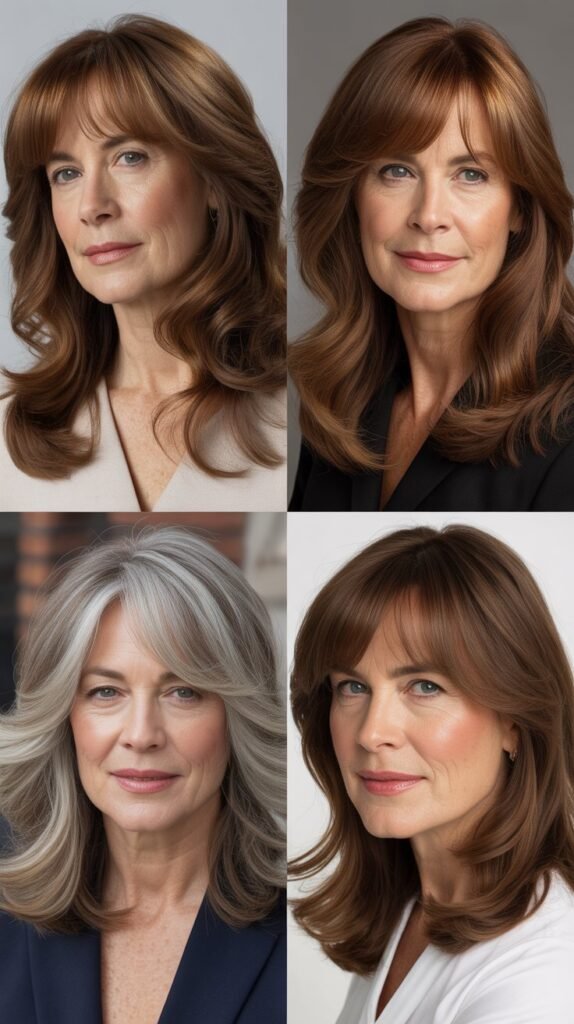 Curtain Bangs with Thick Hair