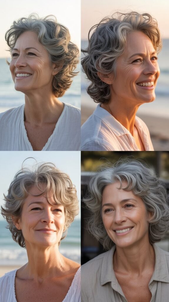 22. Messy Textured Lob with Lived-In Look