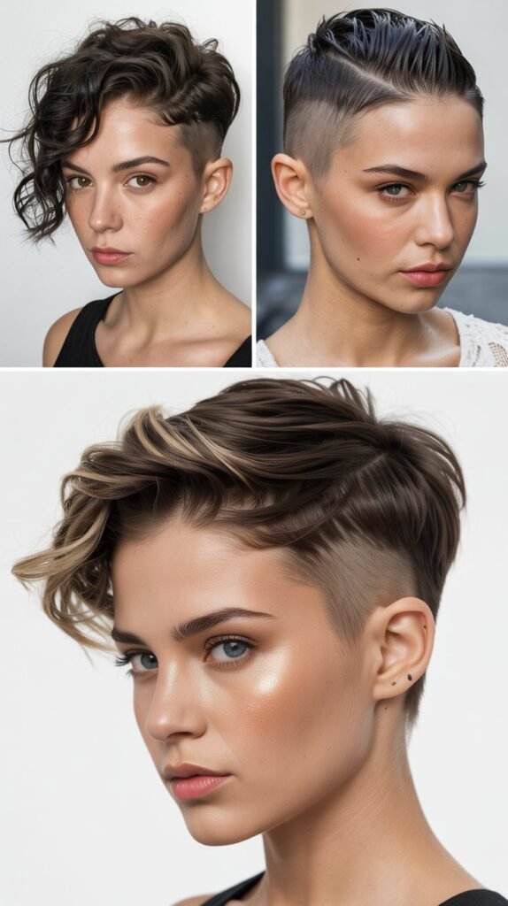 2. The Edgy Undercut Pixie