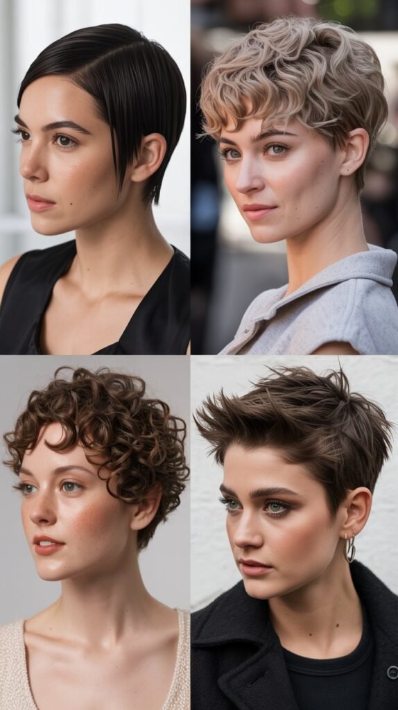 1. Classic Textured Pixie with Layers