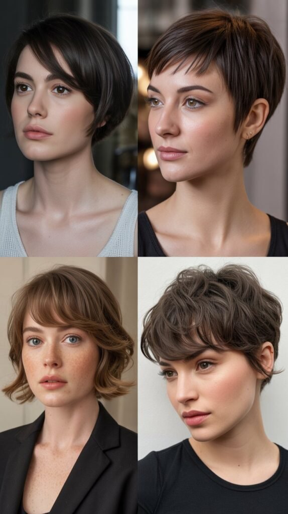 7. Side-Swept Pixie with Bangs