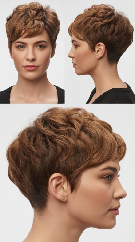 Layered Cut with Volume at Crown