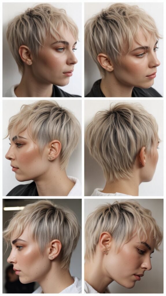 Choppy Pixie With Razored Edges