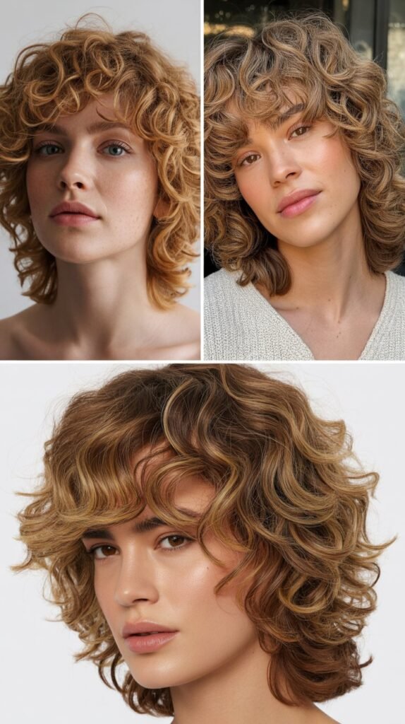 5. Layered Curly Shag