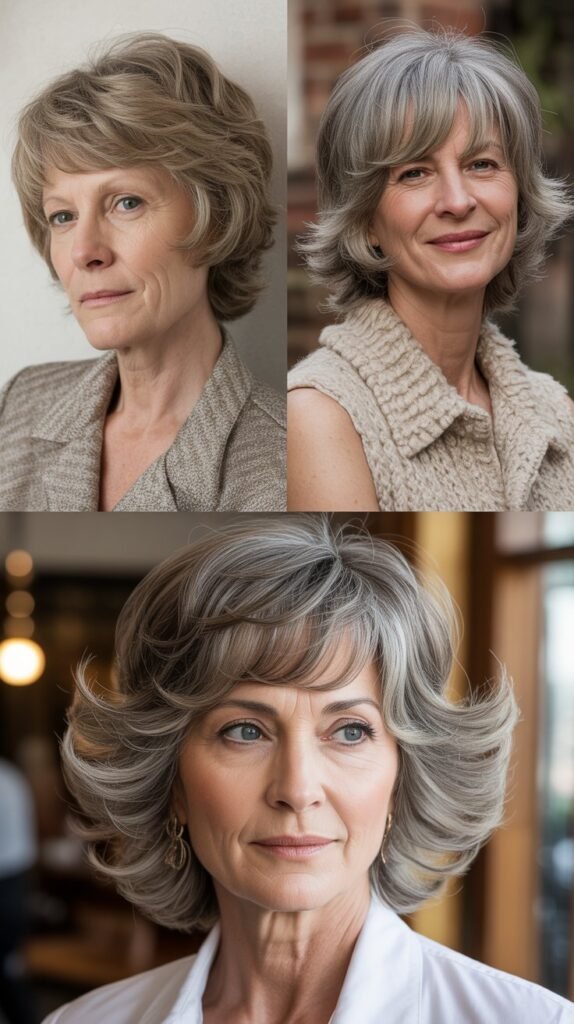 17. The Feathered Shag with Curtain Bangs