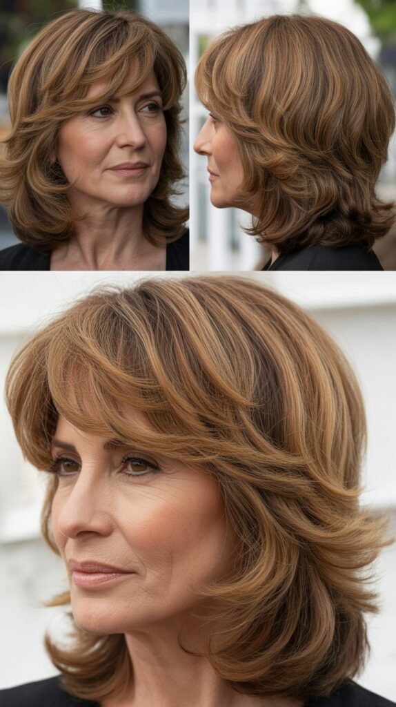  Layered Cut with See-Through Bangs