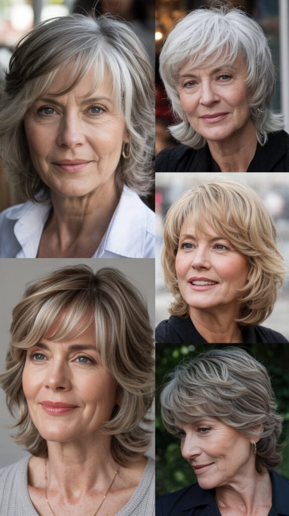 24. Wispy Bangs with Layers