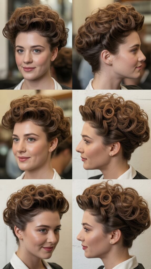 Curly Pompadour