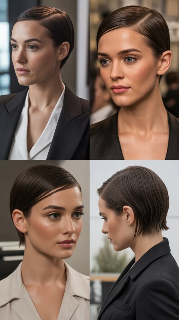 8. Slicked-Back Pixie