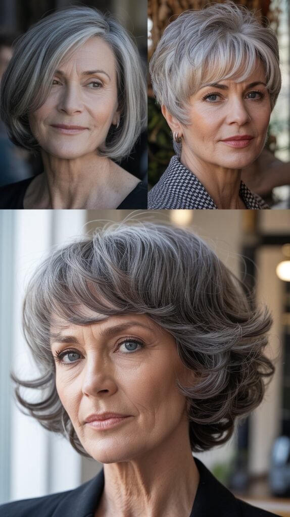  Short Cut with Curtain Bangs