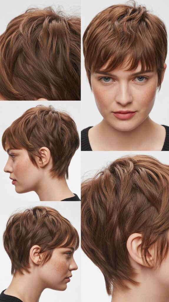 Pixie with All-Over Texture