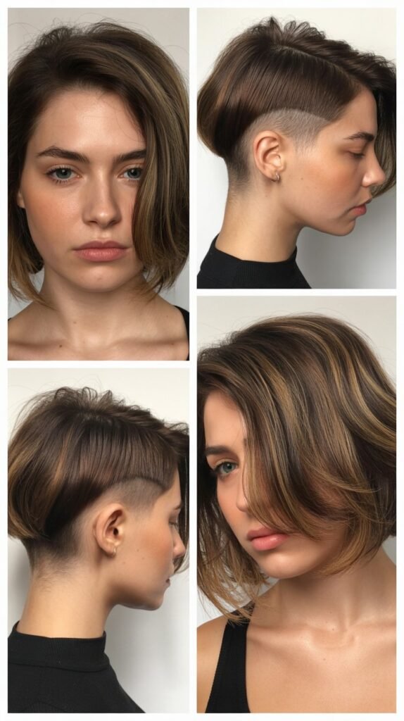 Undercut with Layered Top