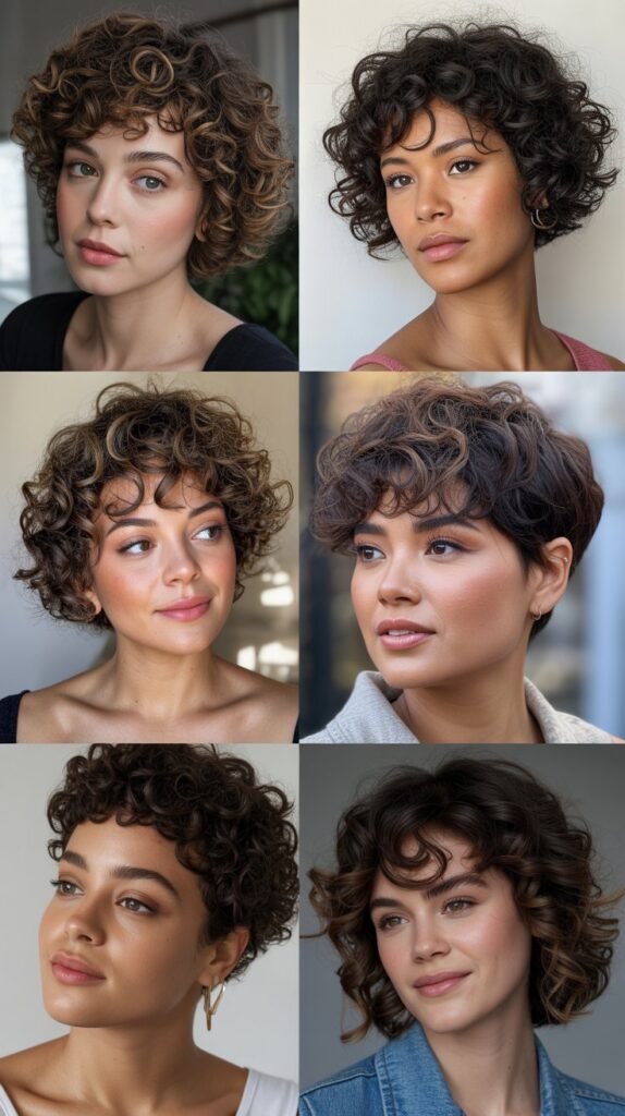 7. Curly Pixie Cut