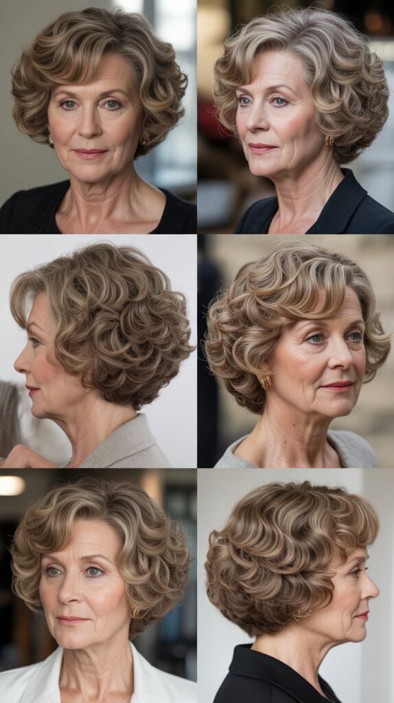 . Rounded Curly Bob