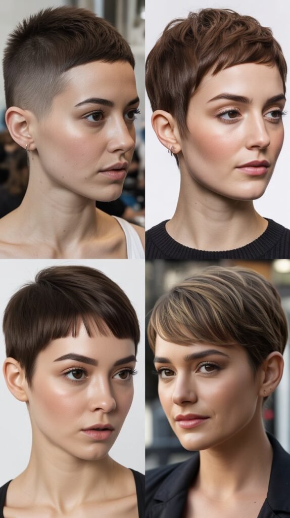 10. Pixie with Tapered Sideburns