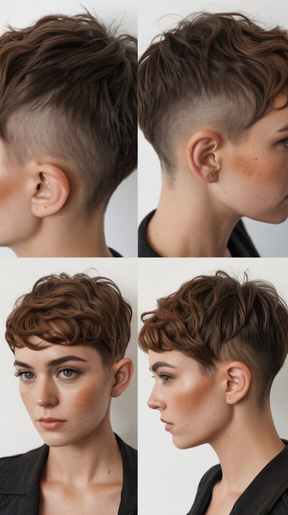 Pixie with Temple Fade