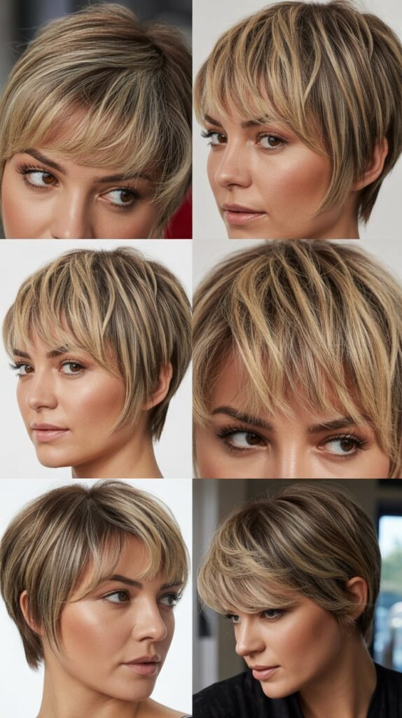  Pixie Bob With Highlighted Bangs