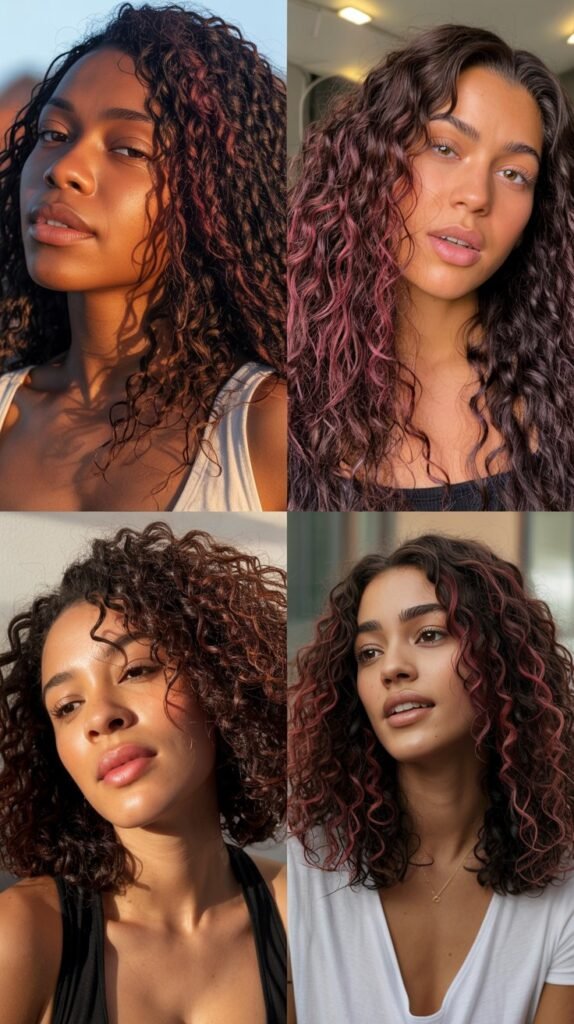 Peach Highlights for Soft Warmth