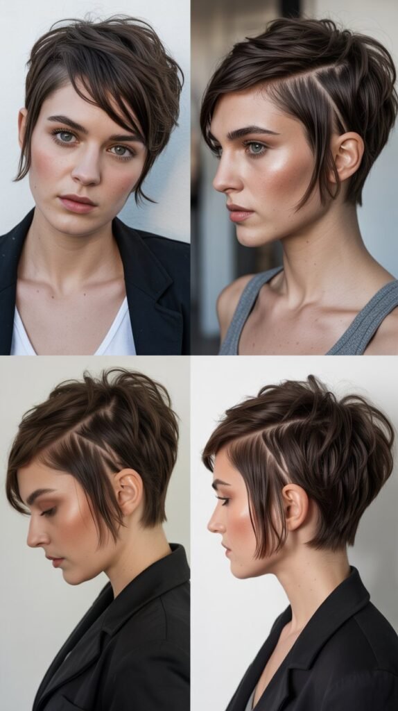 19. Choppy Pixie With Disconnected Layers