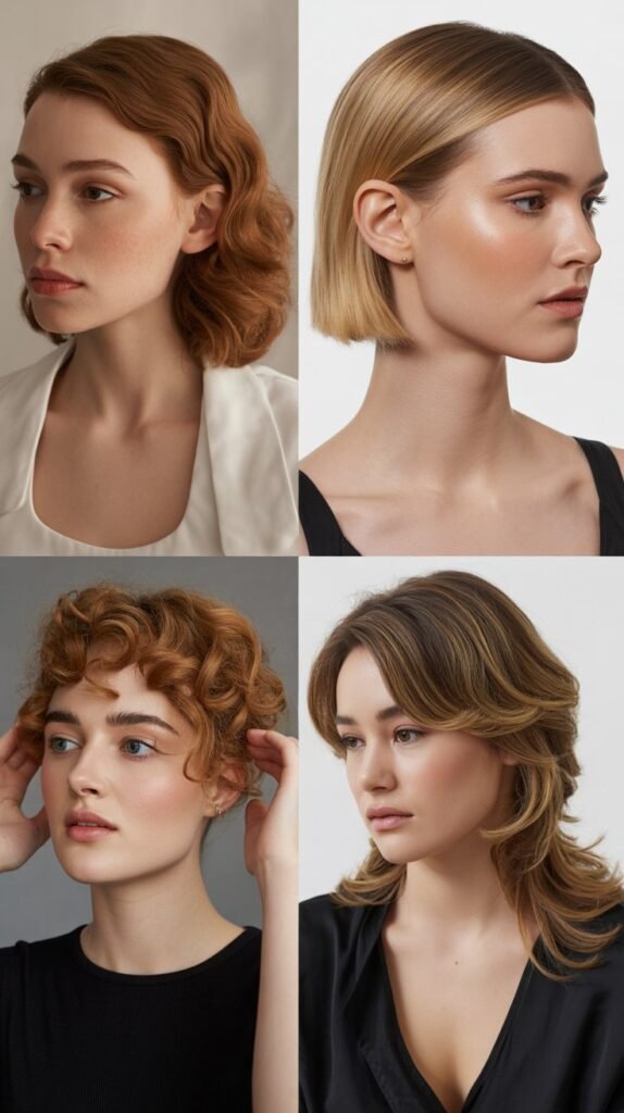 57. Medium Hair with Tucked Styling