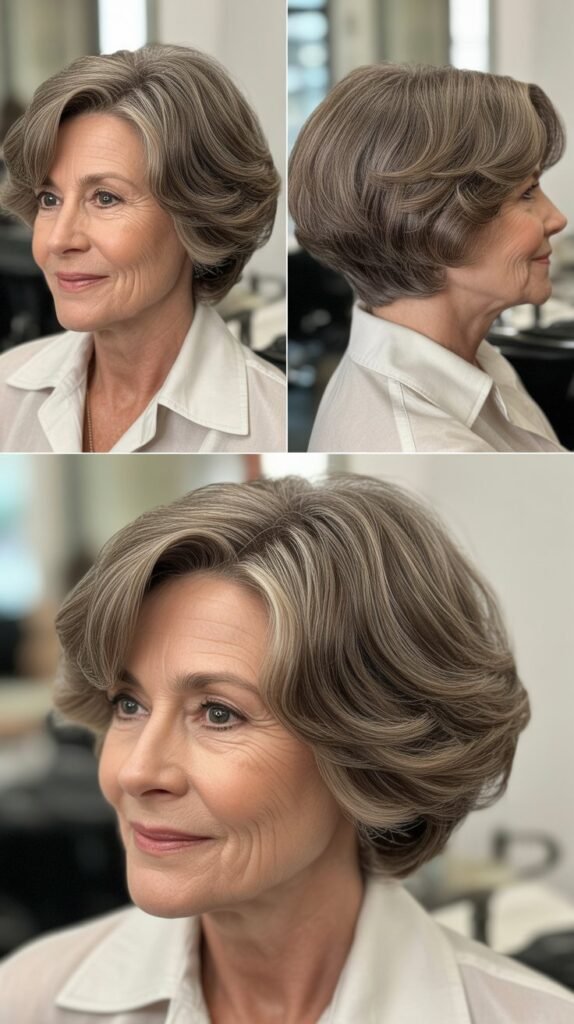 Curly Style with Strategic Undercut